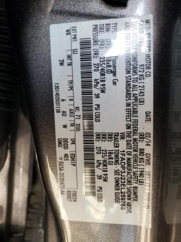 Photo 10 from auction – 2014 FORD FOCUS TITA with VIN 1FADP3J23EL259768