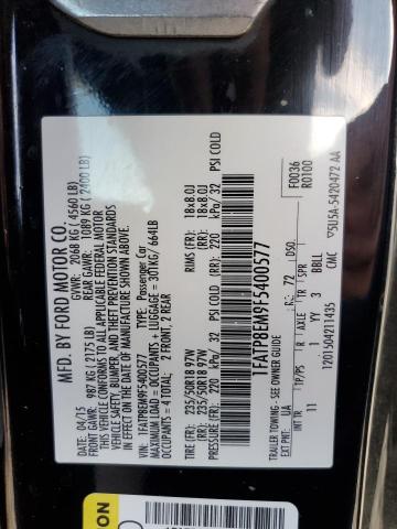 Photo 10 from auction – 2015 FORD MUSTANG with VIN 1FATP8EM9F5400577