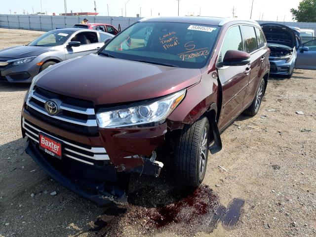 Photo 2 from auction – 2019 TOYOTA HIGHLANDER with VIN 5TDJZRFHXKS950023