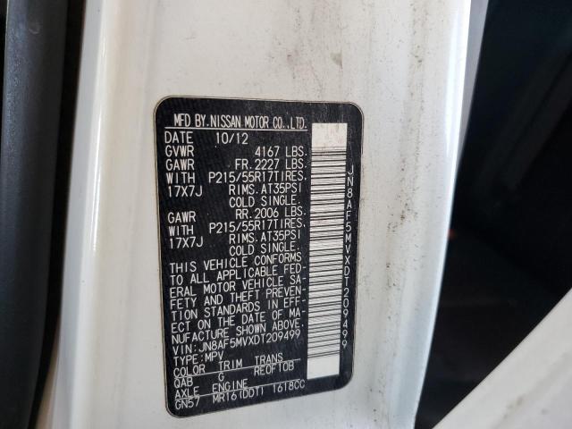Photo 10 from auction – 2013 NISSAN JUKE S with VIN JN8AF5MVXDT209499