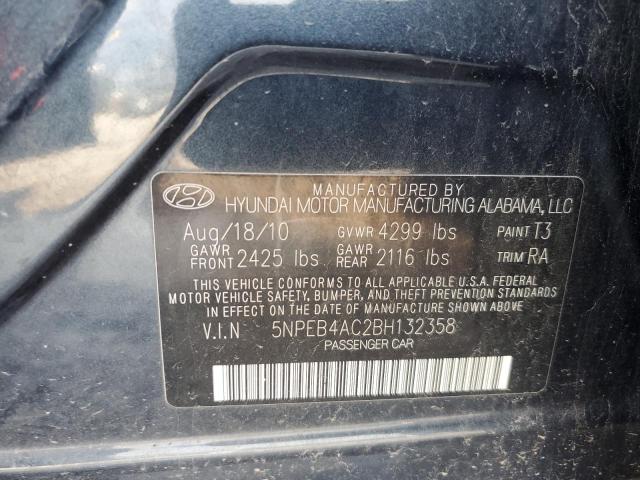 Photo 10 from auction – 2011 HYUNDAI SONATA GLS with VIN 5NPEB4AC2BH132358