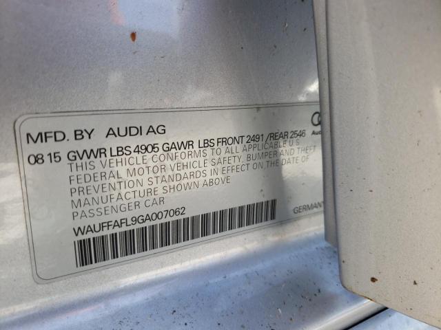 Photo 10 from auction – 2016 AUDI A4 PREMIUM with VIN WAUFFAFL9GA007062