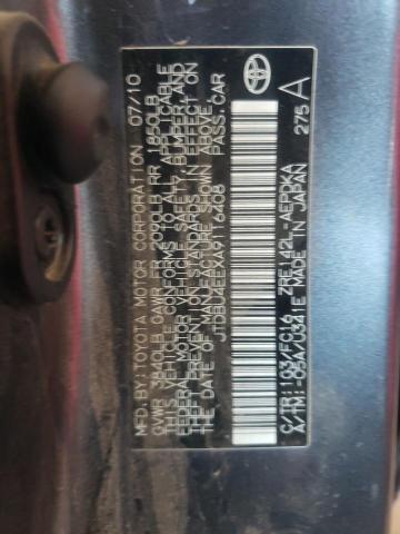 Photo 10 from auction – 2010 TOYOTA CAROLA with VIN JTDBU4EEXA9116408