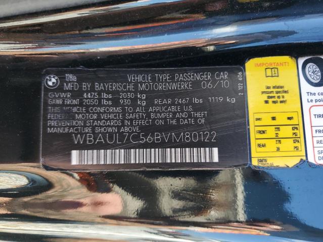 Photo 10 from auction – 2011 BMW 128 I with VIN WBAUL7C56BVM80122