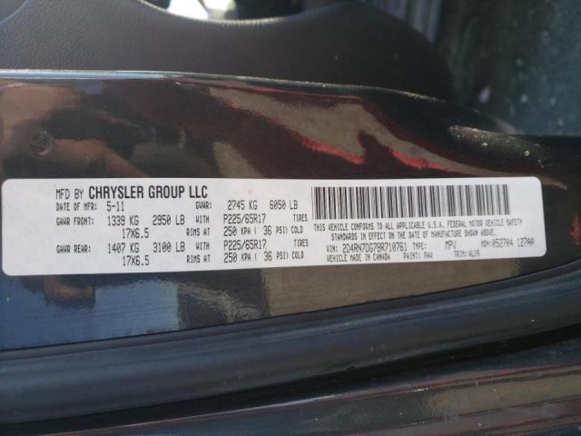 Photo 10 from auction – 2011 DODGE GRAND CARA with VIN 2D4RN7DG7BR710761