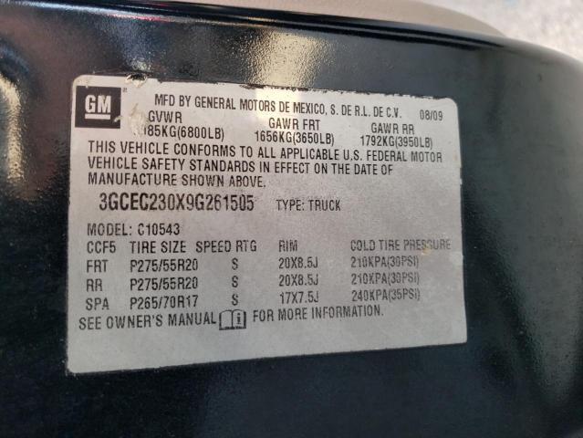 Photo 10 from auction – 2009 CHEVROLET SILVERADO with VIN 3GCEC230X9G261505