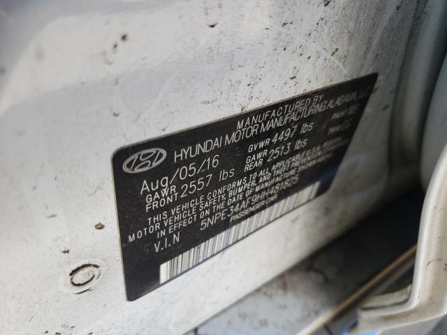 Photo 10 from auction – 2017 HYUNDAI SONATA SPO with VIN 5NPE34AF9HH481825