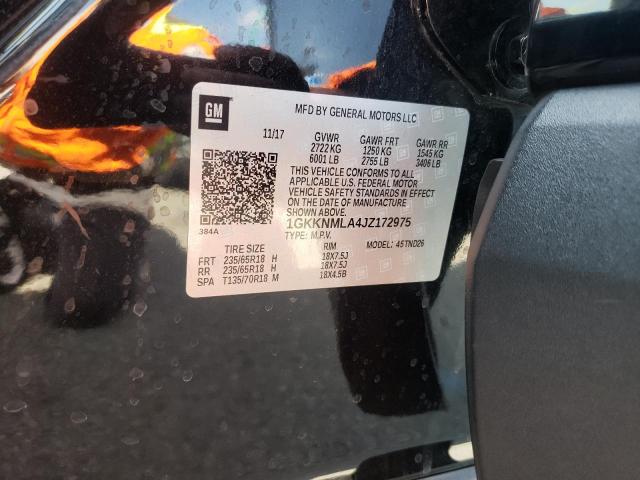 Photo 10 from auction – 2018 GMC ACADIA SLT with VIN 1GKKNMLA4JZ172975