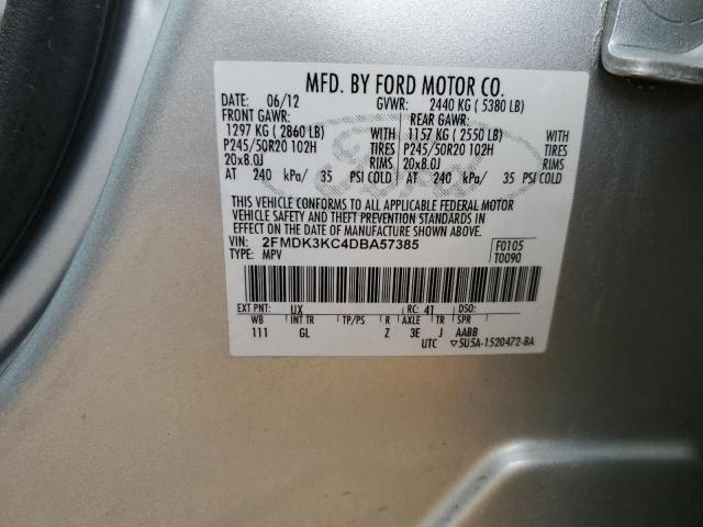 Photo 10 from auction – 2013 FORD EDGE LIMIT with VIN 2FMDK3KC4DBA57385