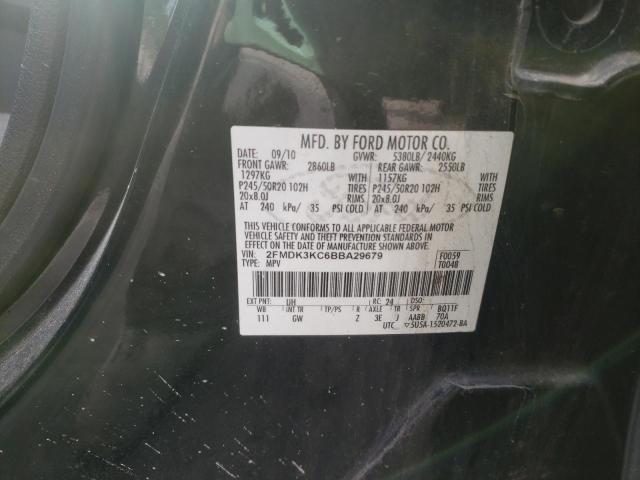 Photo 10 from auction – 2011 FORD EDGE LIMIT with VIN 2FMDK3KC6BBA29679