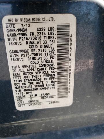 Photo 10 from auction – 2013 NISSAN ROGUE S with VIN JN8AS5MT0DW541766
