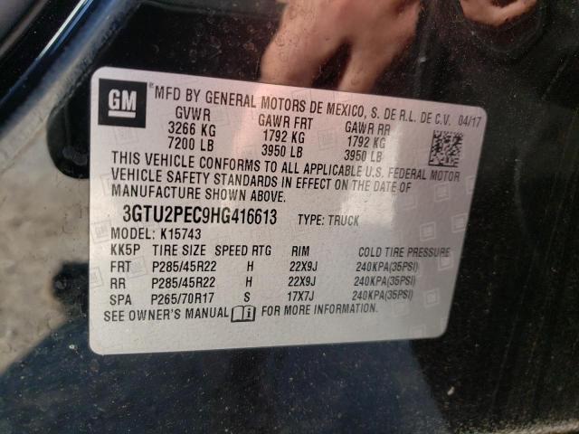 Photo 10 from auction – 2017 GMC SIERRA K15 with VIN 3GTU2PEC9HG416613