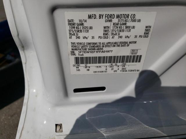 Photo 10 from auction – 2015 FORD F150 SUPER with VIN 1FTEW1EF1FFA01977
