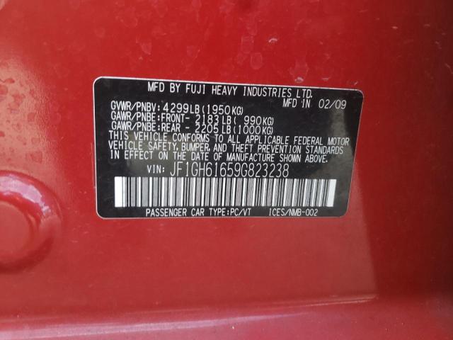 Photo 10 from auction – 2009 SUBARU IMPREZA 2. with VIN JF1GH61659G823238