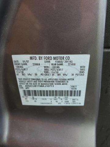 Photo 10 from auction – 2008 MERCURY MARINER with VIN 4M2CU81198KJ10711