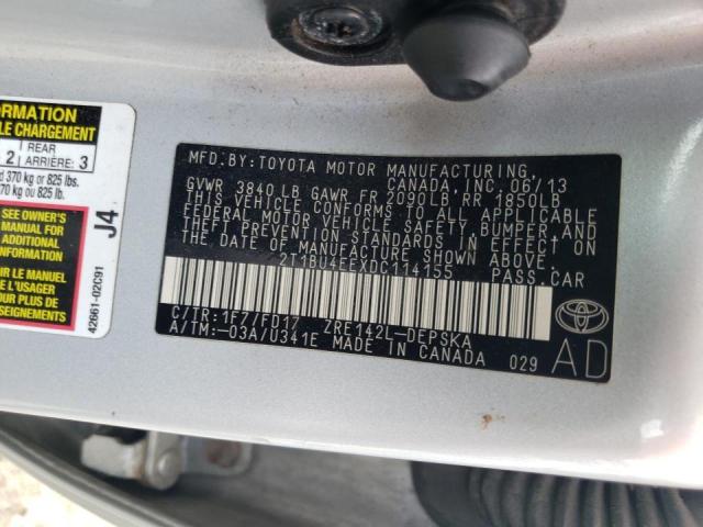 Photo 10 from auction – 2013 TOYOTA COROLLA BA with VIN 2T1BU4EEXDC114155