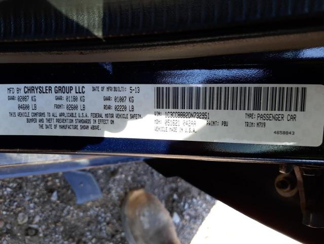 Photo 10 from auction – 2013 CHRYSLER 200 TOURIN with VIN 1C3CCBBB2DN732951