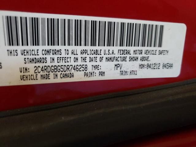 Photo 10 from auction – 2013 DODGE GRAND CARA with VIN 2C4RDGBG5DR746258