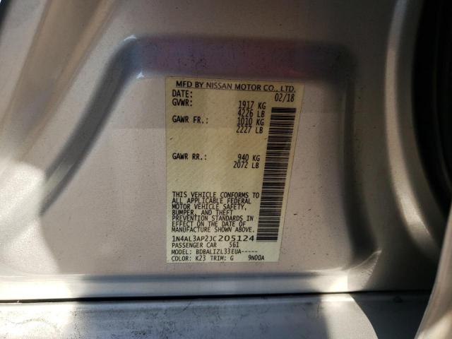 Photo 10 from auction – 2018 NISSAN ALTIMA 2.5 with VIN 1N4AL3AP2JC205124
