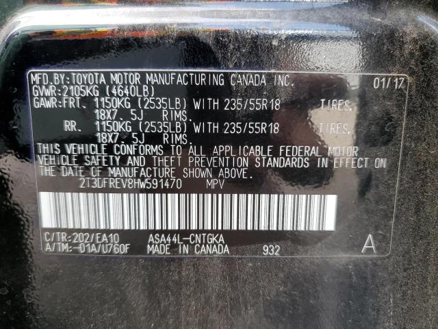 Photo 10 from auction – 2017 TOYOTA RAV4 LIMIT with VIN 2T3DFREV8HW591470