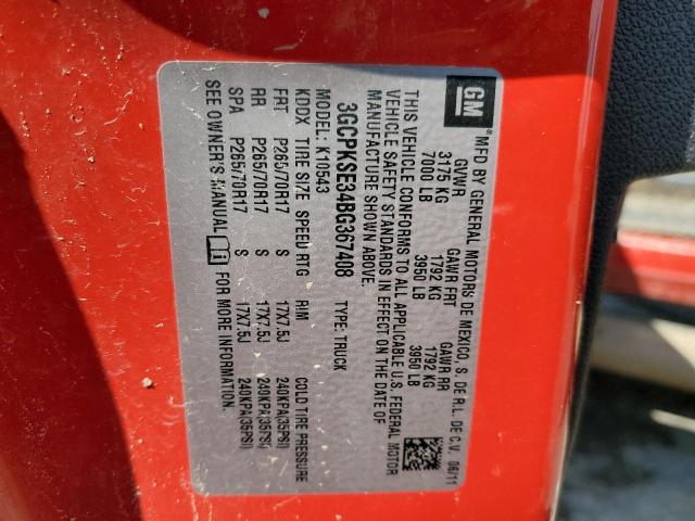 Foto 10 de la subasta – 2011 CHEVROLET SILVERADO con VIN 3GCPKSE34BG367408
