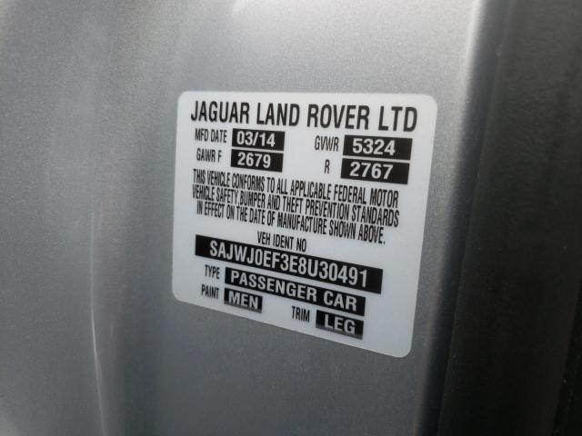 Photo 10 from auction – 2014 JAGUAR XF with VIN SAJWJ0EF3E8U30491