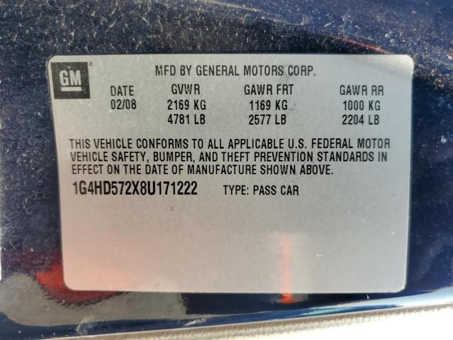 Photo 10 from auction – 2008 BUICK LUCERNE CX with VIN 1G4HD572X8U171222