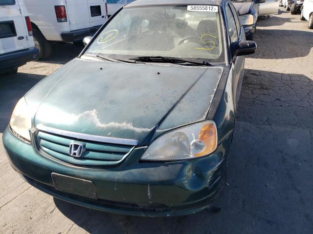 Photo 9 from auction – 2001 HONDA CIVIC DX with VIN 2HGES16251H610084