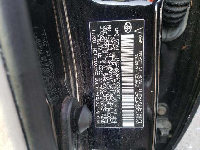 Photo 10 from auction – 2011 TOYOTA PRIUS with VIN JTDKN3DU5B0287251