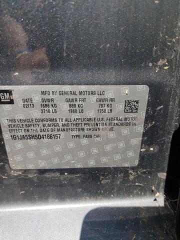 Photo 10 from auction – 2013 CHEVROLET SONIC LS with VIN 1G1JA5SH5D4186157