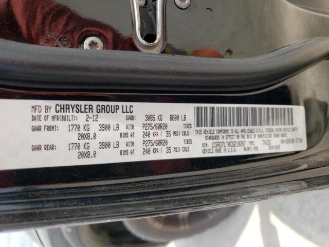 Photo 10 from auction – 2012 DODGE RAM 1500 S with VIN 1C6RD7LT0CS218207
