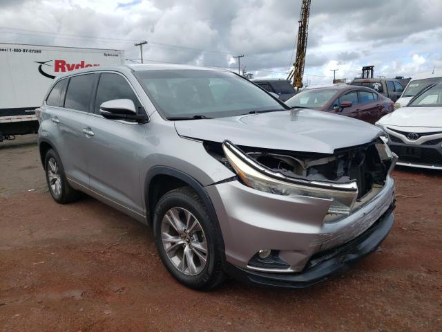 TOYOTA HIGHLANDER 2016 with VIN 5TDZKRFH8GS166079 - Photo from auction