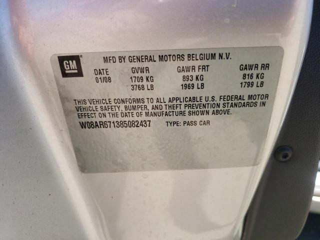 Photo 10 from auction – 2008 SATURN ASTRA XE with VIN W08AR671385082437