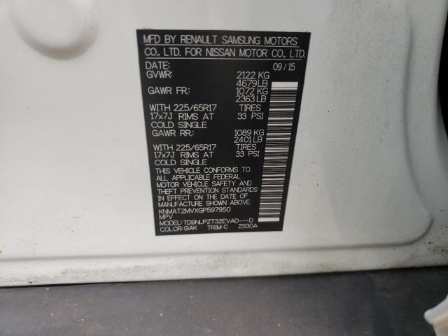 Foto 10 de la subasta – 2016 NISSAN ROGUE S con VIN KNMAT2MVXGP597950