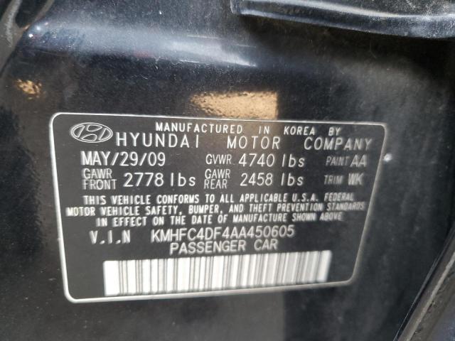 Photo 10 from auction – 2010 HYUNDAI AZERA GLS with VIN KMHFC4DF4AA450605