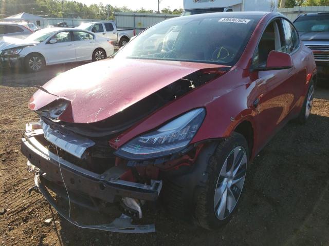 Photo 2 from auction – 2021 TESLA MODEL Y with VIN 5YJYGDEE9MF192228
