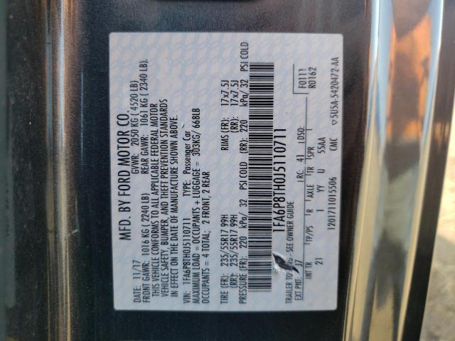 Photo 10 from auction – 2018 FORD MUSTANG with VIN 1FA6P8TH0J5110711
