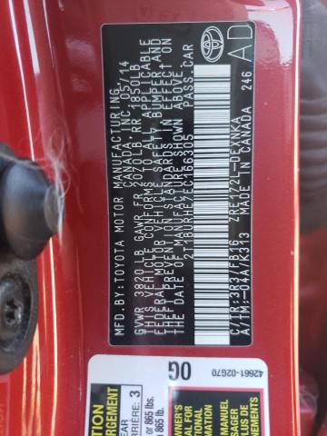 Zdjęcie 10 z aukcji – 2014 TOYOTA COROLLA L z VIN 2T1BURHE7EC166305