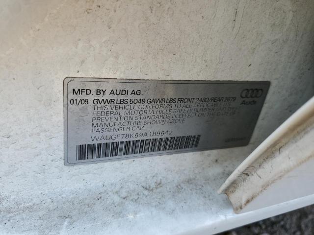 Photo 10 from auction – 2009 AUDI A4 PREMIUM with VIN WAUGF78K69A189642