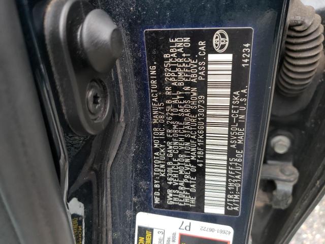 Photo 10 from auction – 2016 TOYOTA CAMRY LE with VIN 4T1BF1FK6GU130739