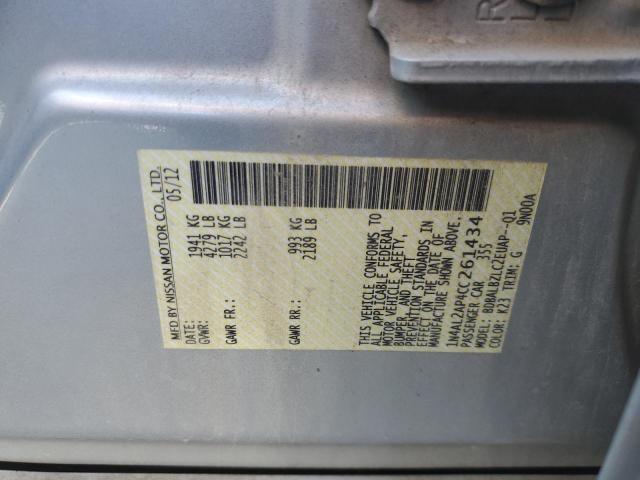 Photo 10 from auction – 2012 NISSAN ALTIMA BAS with VIN 1N4AL2AP4CC261434