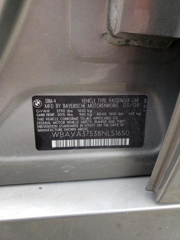 Zdjęcie 10 z aukcji – 2008 BMW 328 I z VIN WBAVA37538NL51650