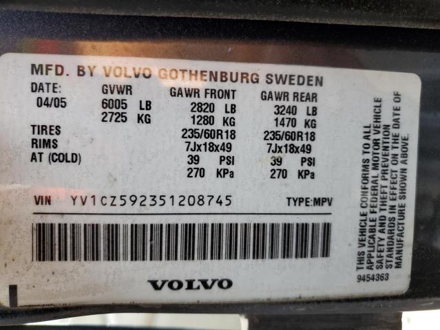 Photo 10 from auction – 2005 VOLVO XC90 with VIN YV1CZ592351208745
