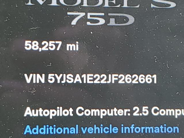 Photo 10 from auction – 2018 TESLA MODEL S with VIN 5YJSA1E22JF262661
