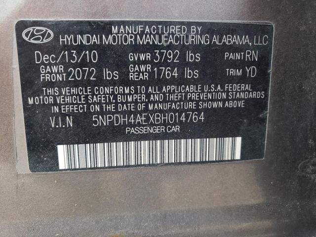 Photo 10 from auction – 2011 HYUNDAI ELANTRA GL with VIN 5NPDH4AEXBH014764