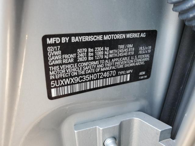 Photo 10 from auction – 2017 BMW X3 XDRIVE2 with VIN 5UXWX9C35H0T24670