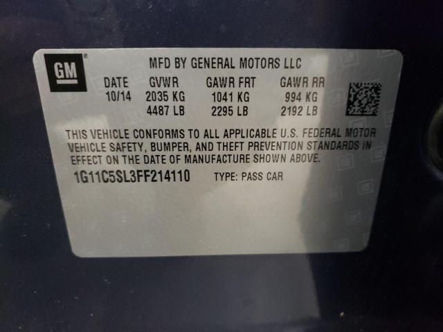 Photo 10 from auction – 2015 CHEVROLET MALIBU 1LT with VIN 1G11C5SL3FF214110