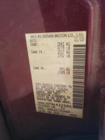 Photo 10 from auction – 2011 NISSAN ALTIMA with VIN 1N4AL2AP7BN432986