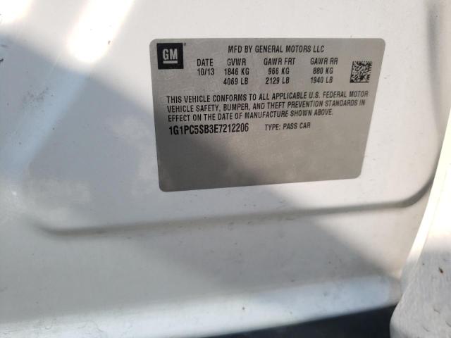 Photo 10 from auction – 2014 CHEVROLET CRUZE LT with VIN 1G1PC5SB3E7212206
