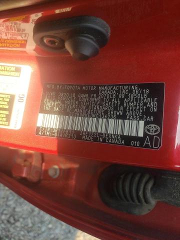 Photo 10 from auction – 2019 TOYOTA COROLLA L with VIN 2T1BURHE3KC134236